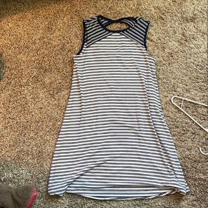 gap navy striped dress